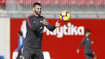Gonalons, en un entrenamiento.