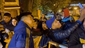 Los jugadores de Boca se reúnen con los hinchas