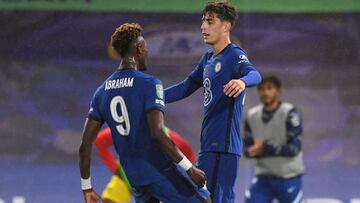 Havertz celebra uno de sus goles con el Chelsea.