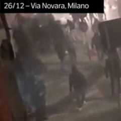 Salen a la luz nuevas imágenes del enfrentamiento entre ultras de Inter y Nápoles