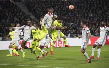 Olympique Lyon-Barcelona en imágenes