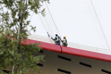 The Wanda Metropolitano is still being worked on...