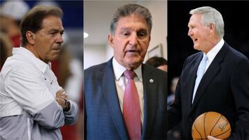 Nick Saban, el legendario jugador de NBA, Jerry West, entre otros, firmaron una carta en la que pedían a Manchin aprobar legislación de derechos electorales.