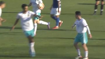 La dupla mágica del Castilla a la que no le da bola Ancelotti fabrica esta maravilla de gol