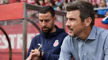 Juan Carlos Unzu&eacute;, entrenador del Girona
