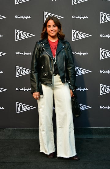 Blanca Pombo posa en la alfombra roja de la la presentaci¨®n de la nueva campa?a del Corte Ingl¨¦s 'New' en Madrid.