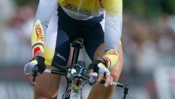 <b>POR SEIS SEGUNDOS.</b> La ciclista del Bizkaia Panda se ha llevado la plata, pero se ha quedado a un paso de superar a la suiza.