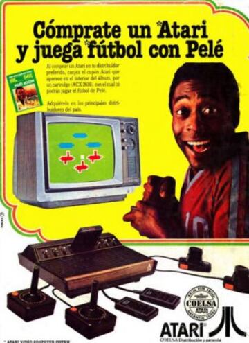 Pelé como imagen de consolas de videojuegos.