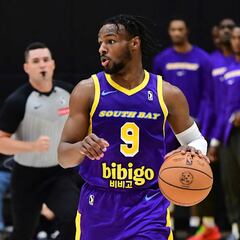 Bronny, poquito en la G League