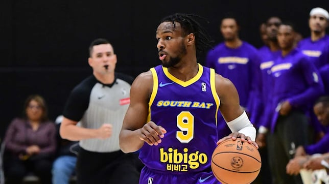 Bronny, poquito en la G League