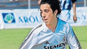 David Moreno jugando con el Real Madrid.