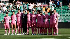 Alineación del Espanyol contra el Betis.