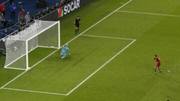 Cristiano Ronaldo falló un penalti.