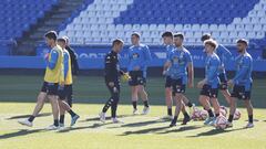 El Deportivo se entrena desde el lunes para preparar el duelo con el Real Uni&oacute;n.