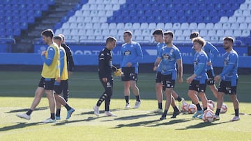 El Deportivo se entrena desde el lunes para preparar el duelo con el Real Unión.