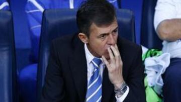 <strong>OPTIMISMO.</strong> El entrenador del Recreativo se mostró optimista de cara al encuentro ante el Real Madrid.