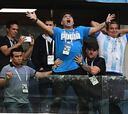 El show de Maradona en el duelo Nigeria-Argentina