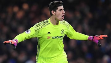 Courtois con el Chelsea