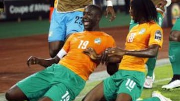 Yaya Toure y Kouassi Gervais