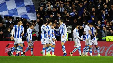 Jugadores de la Real Sociedad.