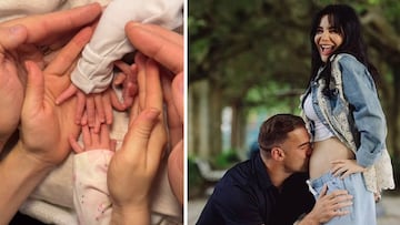 Martha Higareda y su esposo Lewis Howes revelan que ya son papás de dos gemelas.