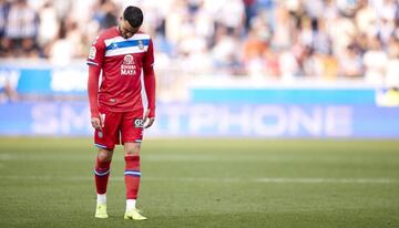 Raúl de Tomás, durante el Alavés-Espanyol.