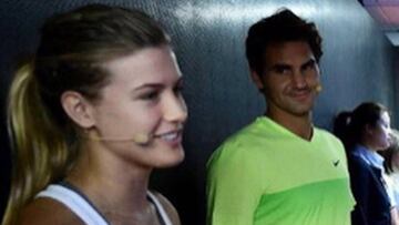 Bouchard, al cuadro principal inspirada por Federer