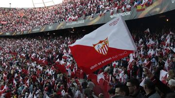 Afición del Sevilla.