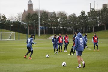 Manchester 21 marzo 2018
Entrenamiento de la Seleccin Argentina en el 
Manchester City Academy


Foto Ortiz Gustavo
