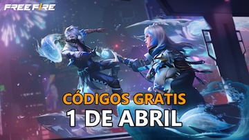 Codigos gratis free fire 1 de abril