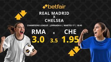 Real Madrid vs. Chelsea: horario, dónde ver, pronósticos y clasificación
