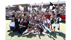 Jugadoras de la Juventus celebran el t&iacute;tulo de la Serie A. 
