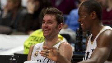 Rudy Fern&aacute;ndez e Ibaka cuando ambos fueron compa&ntilde;eros en el Madrid.