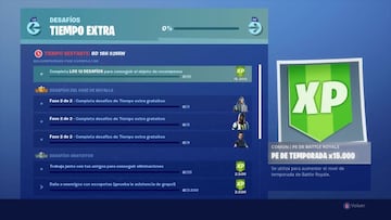 Fortnite Battle Royale: desafíos de Tiempo Extra Temporada 9