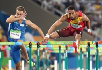  El atleta español Orlando Ortega logró la medalla de plata en la prueba de 110 m vallas 