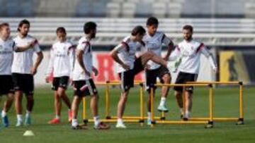 A TOPE. Bale se entrenó ayer al mismo ritmo que sus compañeros.