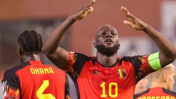 Lukaku celebra uno de sus goles.