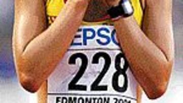 ESFUERZO. María Vasco sufrió mucho en los 20 km marcha.