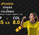 España vs. Colombia: horario, dónde ver, pronósticos, estadísticas y cuadro