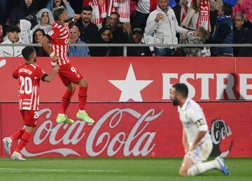 4-1. Taty Castellanos celebra el cuarto gol que marca en el minuto 61 de partido. P¨®quer del delantero argentino.