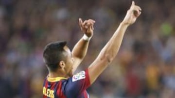 Alexis S&aacute;nchez le dio el triunfo a Barcelona en Camp Nou sobre Real Madrid el 26 de octubre del 2013.