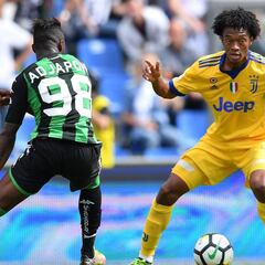 Cuadrado brilla ante Sassuolo y da asistencia a Dybala