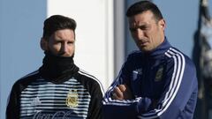 Scaloni: "Messi está bien y con nosotros está todavía mejor"