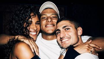 Mbappé y Verratti, de fiesta en el cumpleaños de una supermodelo