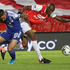 Mano a mano de Rivera y Gamero antes del Santa Fe vs. Millonarios