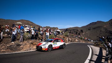 Cachón Alejandro, durante el Rally de las Islas Canarias.