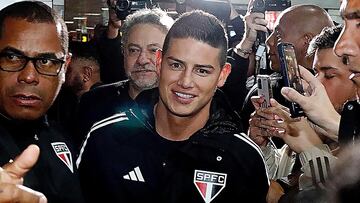 James Rodríguez, volante colombiano de Sao Paulo