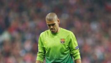 Victor Vald&eacute;s, portero del FC Barcelona.