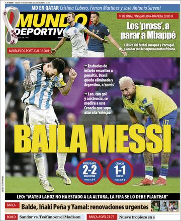 ‘Acabó el baile’, ‘Caos’... las portadas tras el fracaso de Brasil