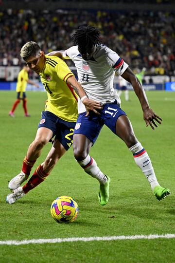 La Selección Colombia enfrentó a Estados Unidos en partido amistoso en el Dignity Health Sports Park.